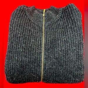 Jantzen sport, men’s 100% Shetland zipper, size XL